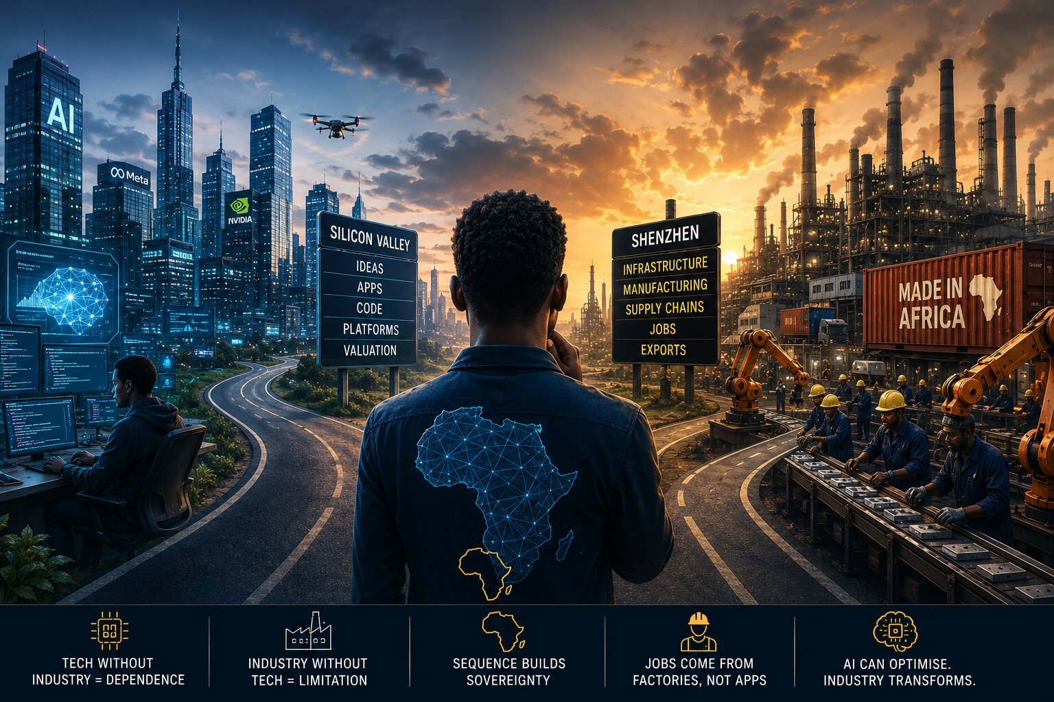 Africa Wants Silicon Valley Before Building Shenzhen. Artificial Intelligence Cannot Industrialise the Continent. The Sequence Still Matters.