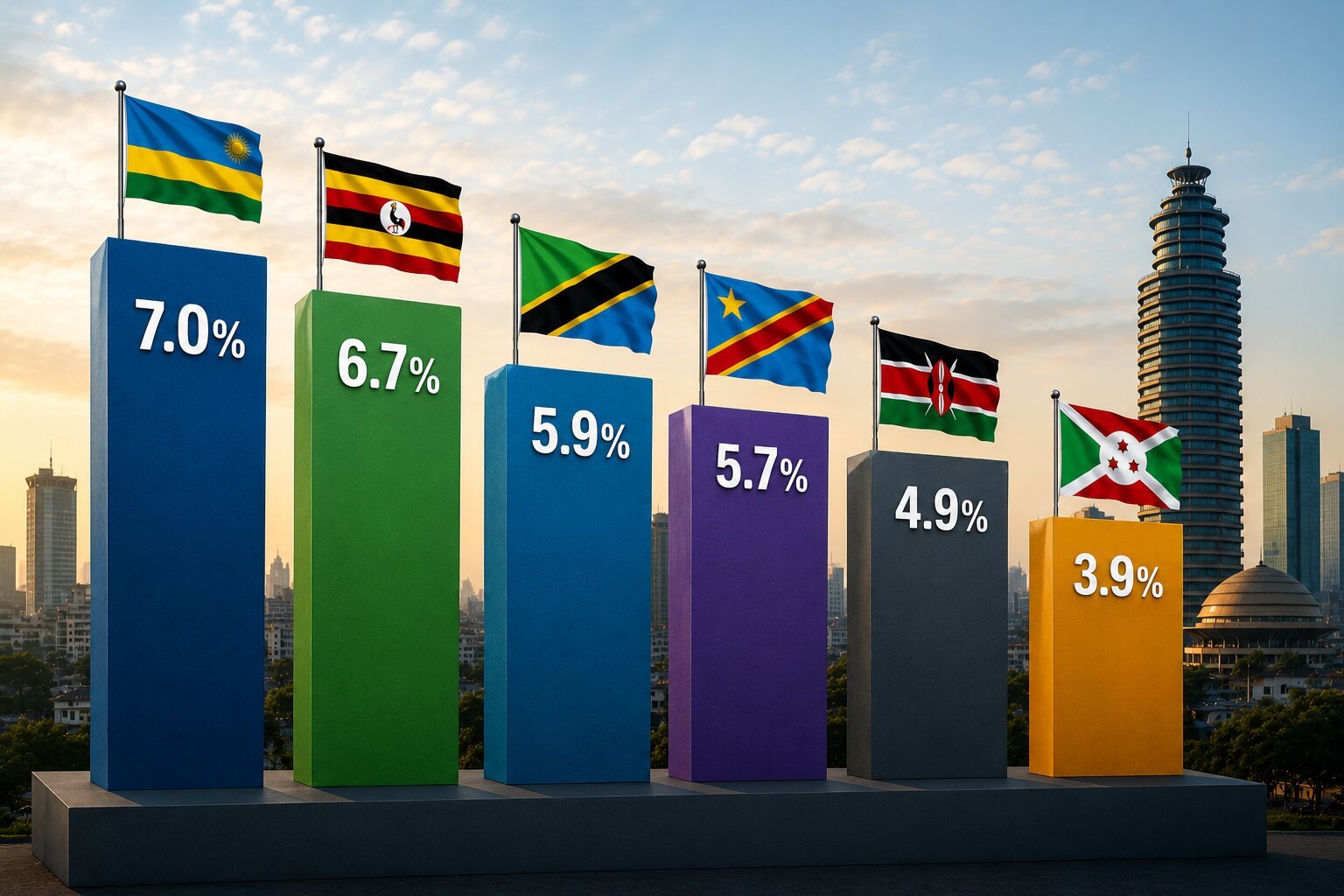 Tanzania Outpaces Kenya But Trails Rwanda. Comparing East Africa's Economic Performance
