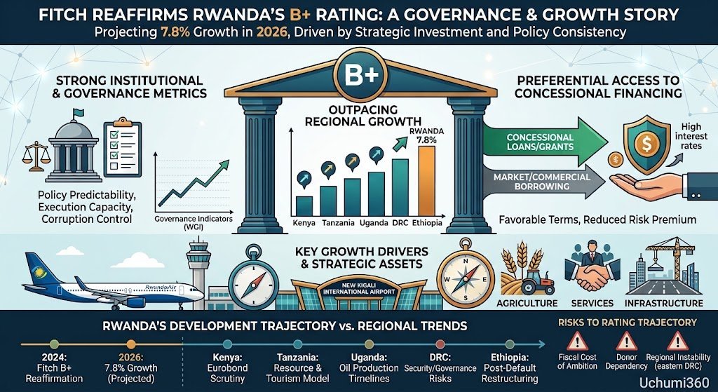 Rwanda’s B+ Rating: The Institutional Capital Behind Its Growth