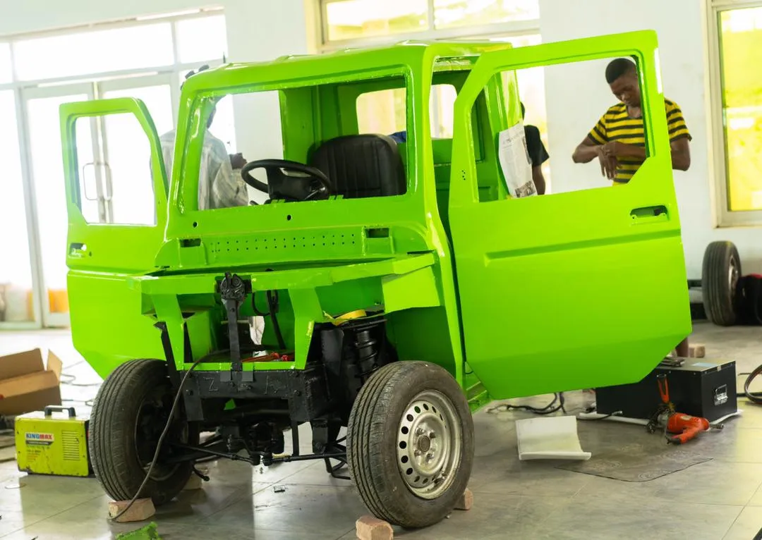 Kaypee A72E model being assembled at the company's plant in Dar es Salaam. Photo courtesy of Kaypee Motors
