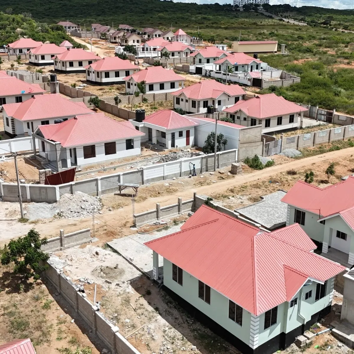 NHC Housing project with dirt roads
