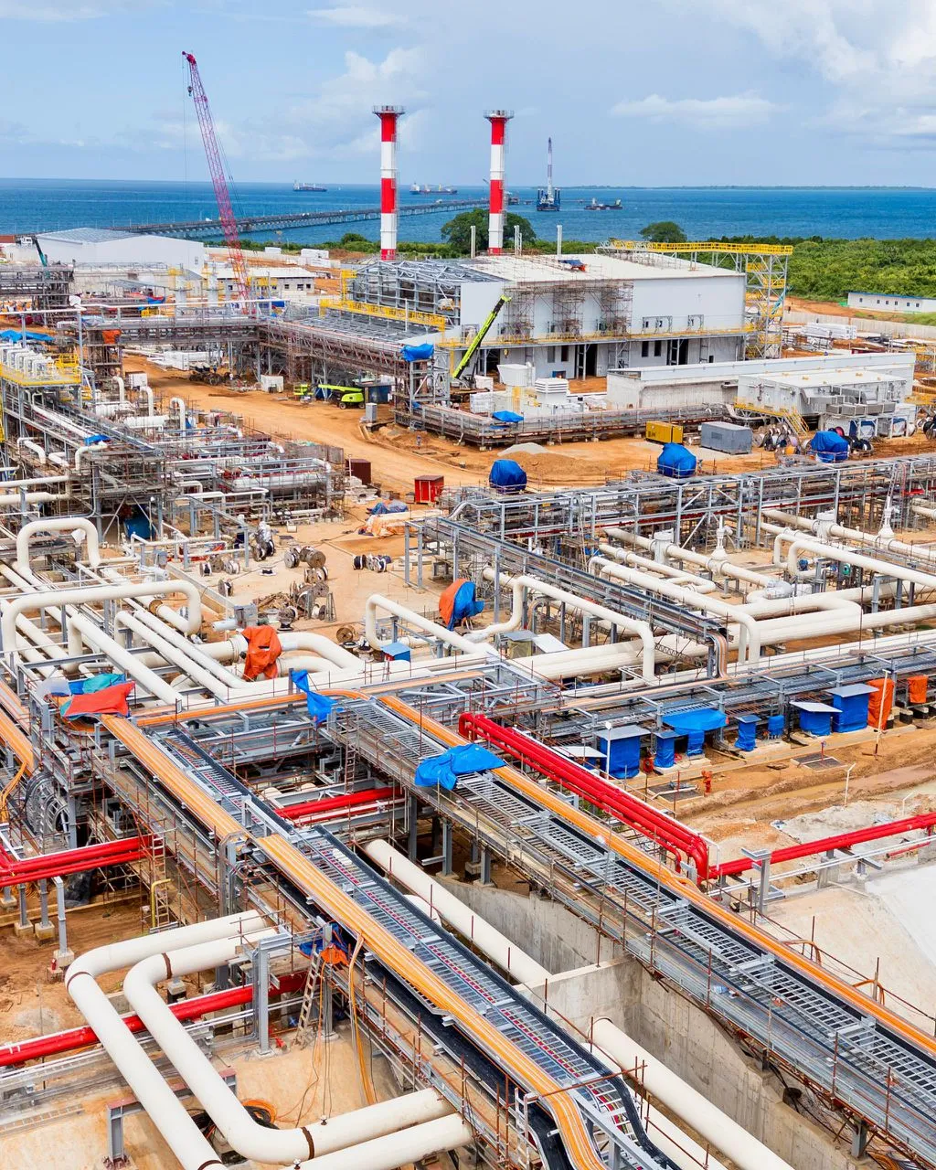Ongoing construction of EACOP terminal