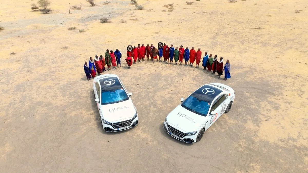 The S-Class receiving Maasai baptism at Mto wa Mbu area