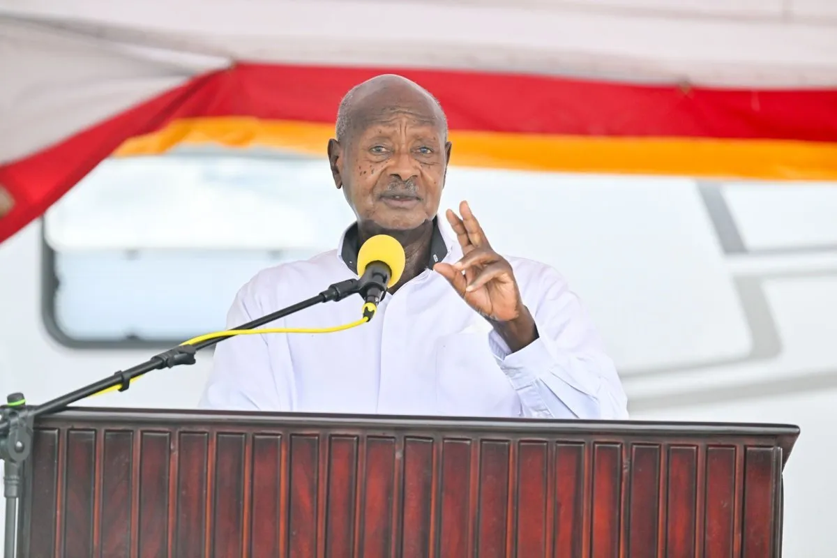 President Museveni during the launch of